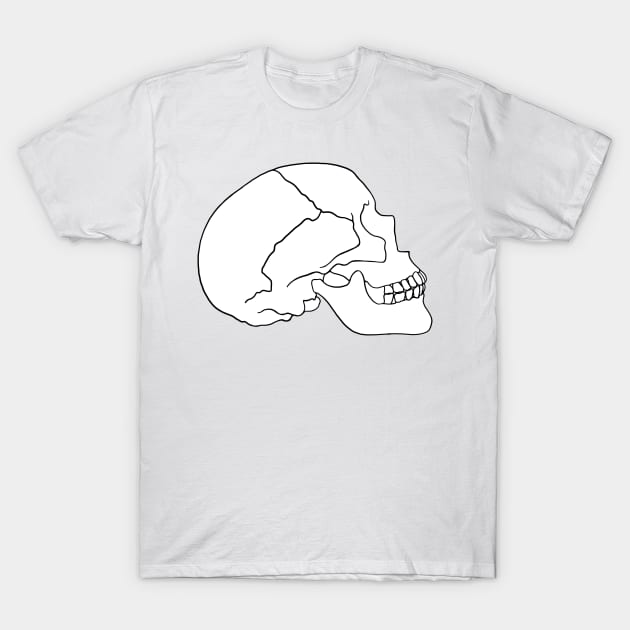 Skull Bone T-Shirt by murialbezanson